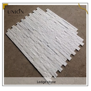 UNION DECO Natural Stacked Stone Panel White Cladding Stone