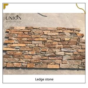 UNION DECO Rusty Stone Exterior Wall Cladding Ledger Panel