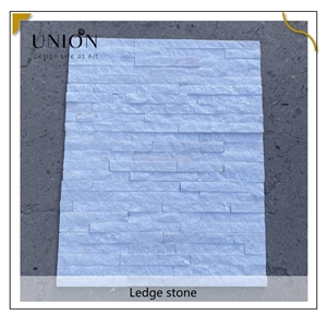 UNION DECO White Quartzite Veneer Thin Stacked Stone Panel