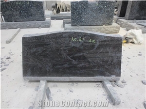 Bahama Blue Granite Headstone Tombstone 01