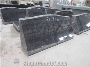 Bahama Blue Granite Headstone Tombstone 01