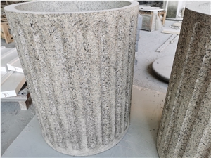 China Green Granite Carved Columns