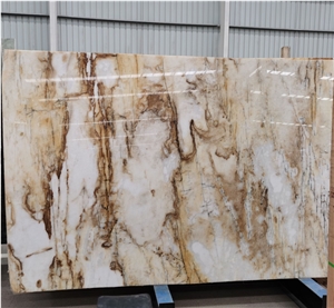 Heldy Gold Marble Slabs, Marble Wall Tiles