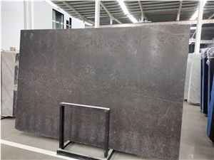 Hermes Grey Leathered Surface Finished Big Slab Marble Tiles