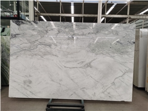 Skyros Silky White Marble With Gold Vein Slabs
