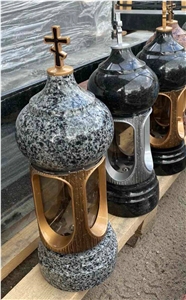 Icon Lamp, Granite Memorial Lanterns