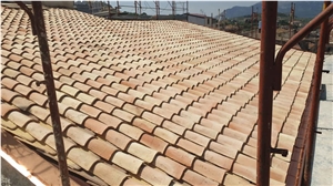 Italian Handmade Coppo Terracotta Old Style Roof Tiles