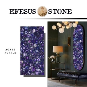 Purple Agate Semiprecious Stone