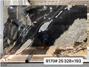 Black Ocean Storm Granite Slab In China Stone Market
