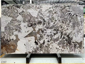Pandora White Granite Beige Slab Tile In China Stone Market