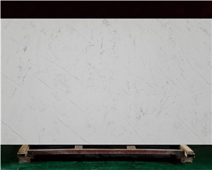 4025 Cecilia White Quartz Stone Flooring Tiles For Home