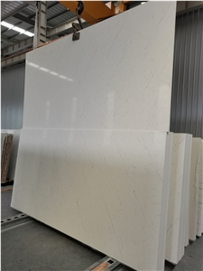 4025 Cecilia White Quartz Stone Slabs Tiles Home Kitchens