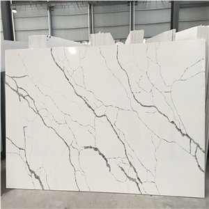 Goldtop OEM/ODM Calacatta Clover 5009 White Quartz Slab