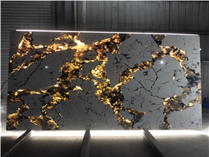 Goldtop Quart Stone 5076 Calacatta Series Slabs