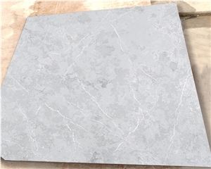 Hot Sell Polished Allen Grey Artificial Quartz Stone Slabs