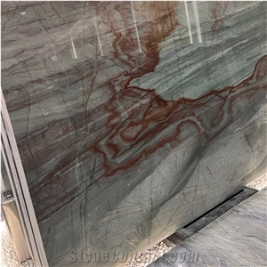High Quality Emerald Queen Quartzite Slabs For Home Wall