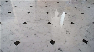 Bianco Carrara Marble Floor Tiles