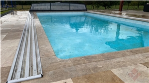 Tuscany Noce Select Travertine Pattern Pool Deck Pavers