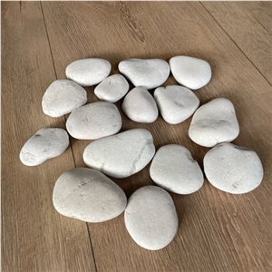 White Marble Happy Pebble Stones To Paint 1 Set