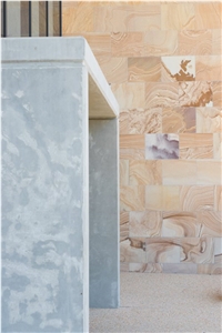 Buff Australian Sandstone Sawn Cut Wall Tiles