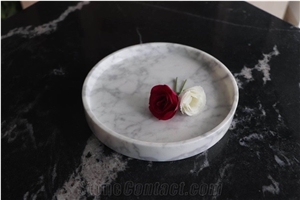Carrara Marble White Oval Shape Home Decor Products
