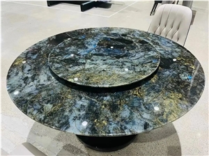 Table Top Labradorite Lemurian Blue Granite