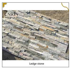 UNION DECO Beige Slate Veneer Stone Wall Covering Panels