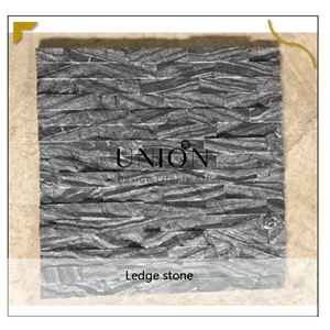 UNION DECO Natural Split Face Marble Stone Ledger Panel