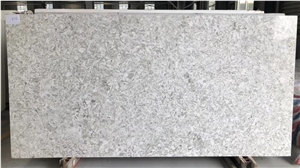 White Marble Texture Quartz Slabs ,Man-Made Stone Quartz