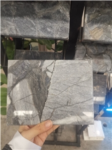 Amazon Blue Quartzite Grey Color Slabs