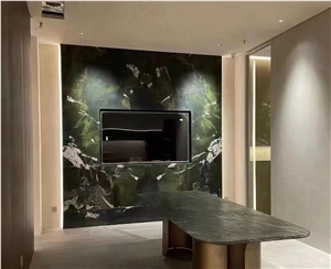 Avocatus Green Quartzite Living Room TV Background Wall Tiles