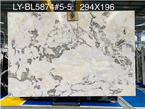 Bianco Picasso Marble Cafe Table Tops Work Tops