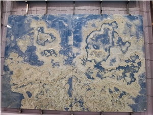Blue Onyx Translucent Slabs For Wall Tiles