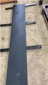 Hainan Black Basalt Treads With 59X6mm Rebate For Insert Nonslip