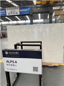 White Artificial Stone Precast Inorganic Terrazzo  Tiles