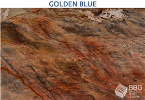 Golden Blue Fusion Wow Quartzite Slabs