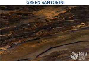 Green Santorini Exotic Granite Slabs