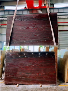 Iron Red Granite Exta Slab Tile In China Stone Market
