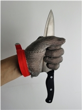 5 Fingers Chainmesh Ring Mesh Gloves Anti-Cutting