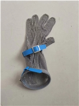 Anti-Cutting Stainless Steel Ring Mesh Gloves Long Sleeve