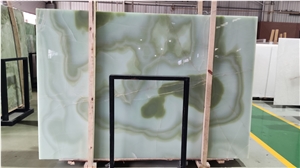 Green Onyx Polished Slab Tile