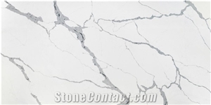 Calacatta Supreme Quartz Stone Flooring Solid Surface Slabs