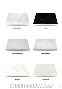 P008-Glacier White-1 Quartz Slabs Engineered Stone Floor