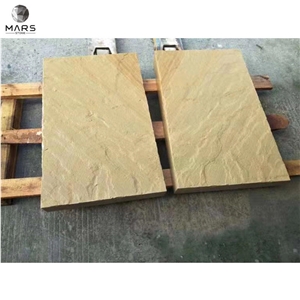 Golden Yellow Natural Sandstone Tiles For Wall Tile