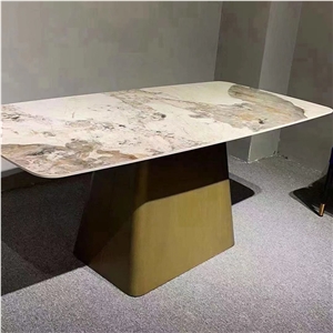 Customized Dining Room Furniture Sintered Stone Dining Table