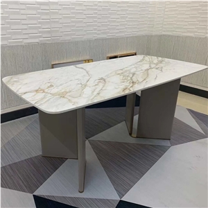 Customized Sintered Stone Dining Table For Home & Restaurant