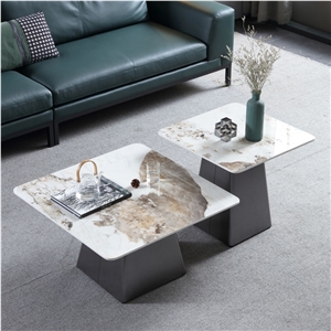 New Design Living Room Furniture Sintered Stone Coffee Table