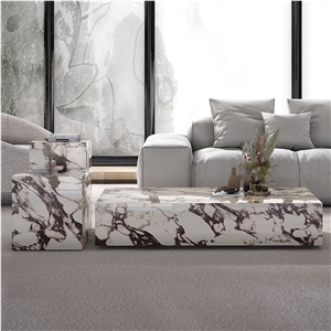 Sintered Stone Coffee Table Set Side Table Villa Home Design