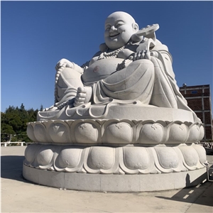 Customized Large Outdoor Natural Stone Budha Statue For Sale