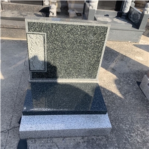 G654 Granite Tombstone Cemetery Black Granite Headstone